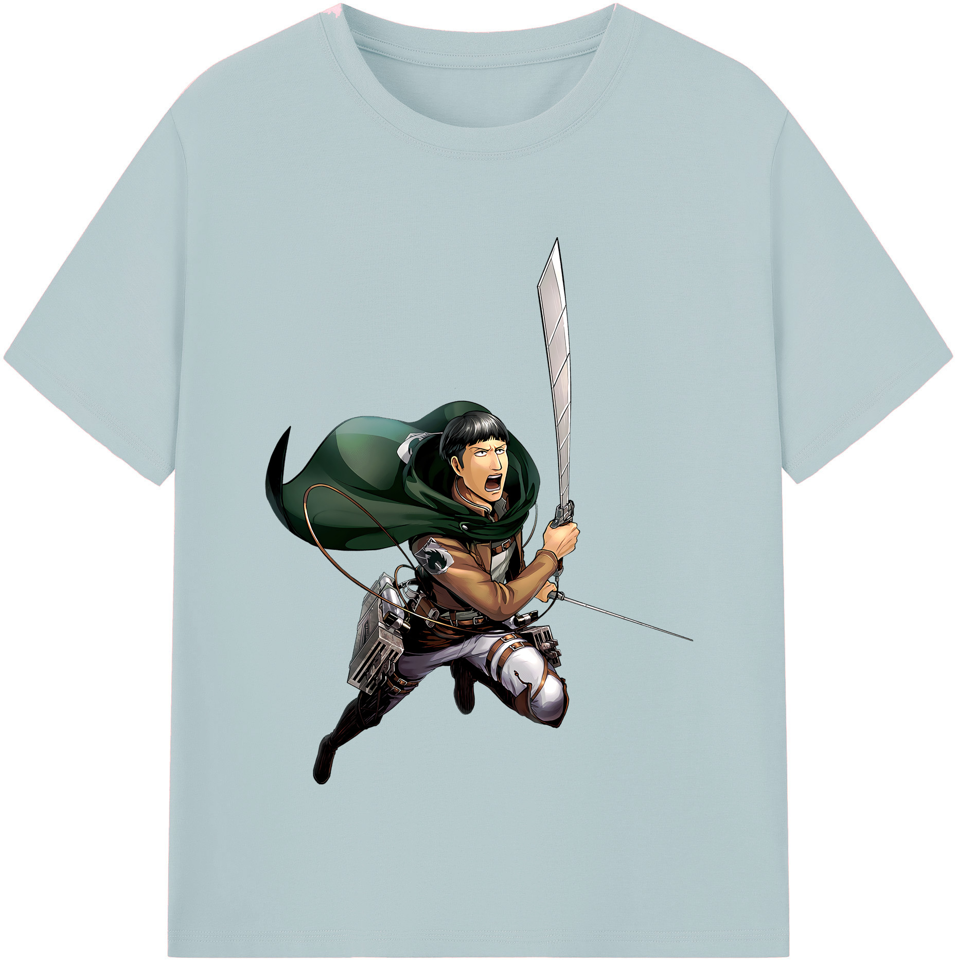 （画像用） 進撃の巨人 Attack on Titan 綿100％半袖Tシャツ（フロントプリント）